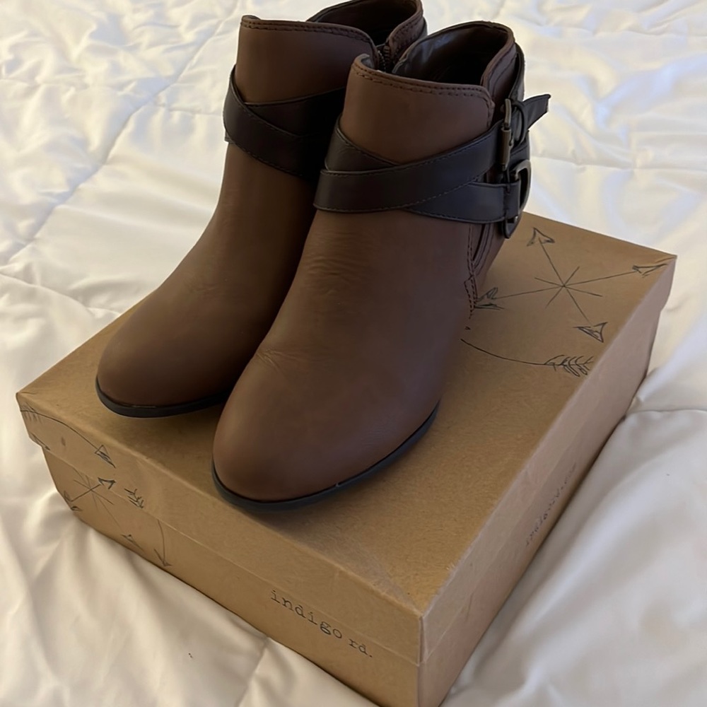 Indigo Rd Ankle Boots, brown size 10